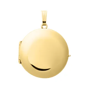 14K Gold-Filled 23mm Round 4-Photo Locket Necklace