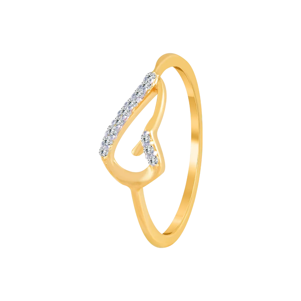 14KT (585) Yellow Gold And Diamond Ring For Women