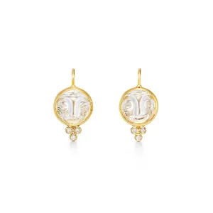 18K Moonface Earrings