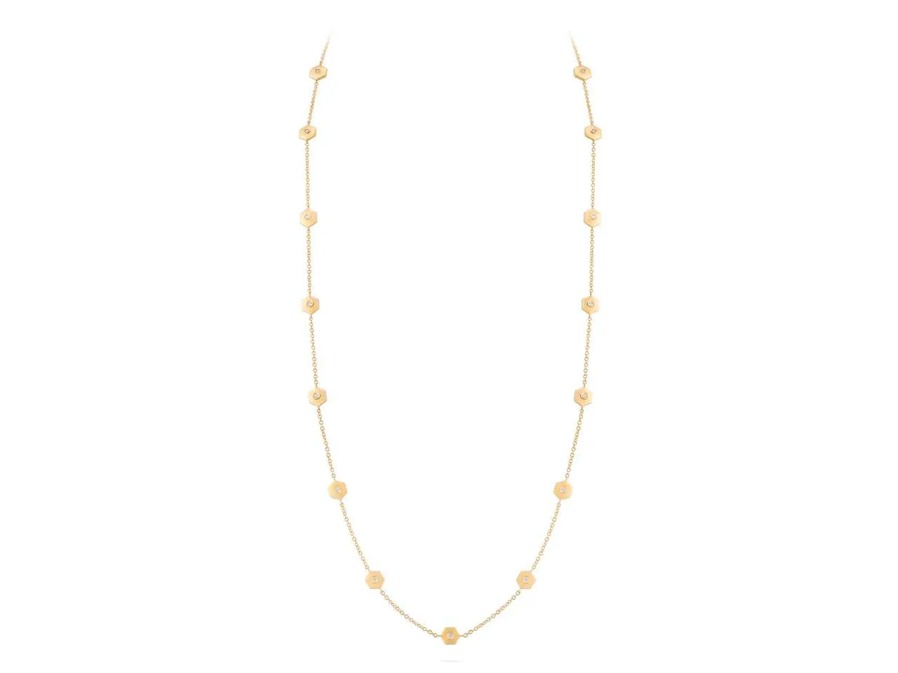 18kt Gold Miseno Baia Sommersa Diamond Necklace.