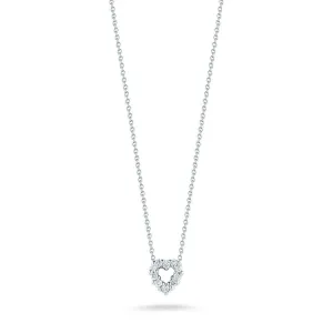 18kt Gold Roberto Coin Diamond Heart Necklace