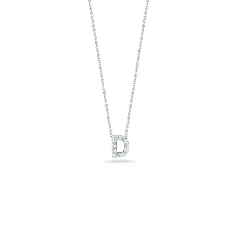 18kt Gold Roberto Coin Love Letter &#34;D&#34; Necklace