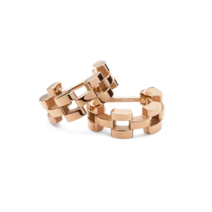3-Link Earrings Rose Gold