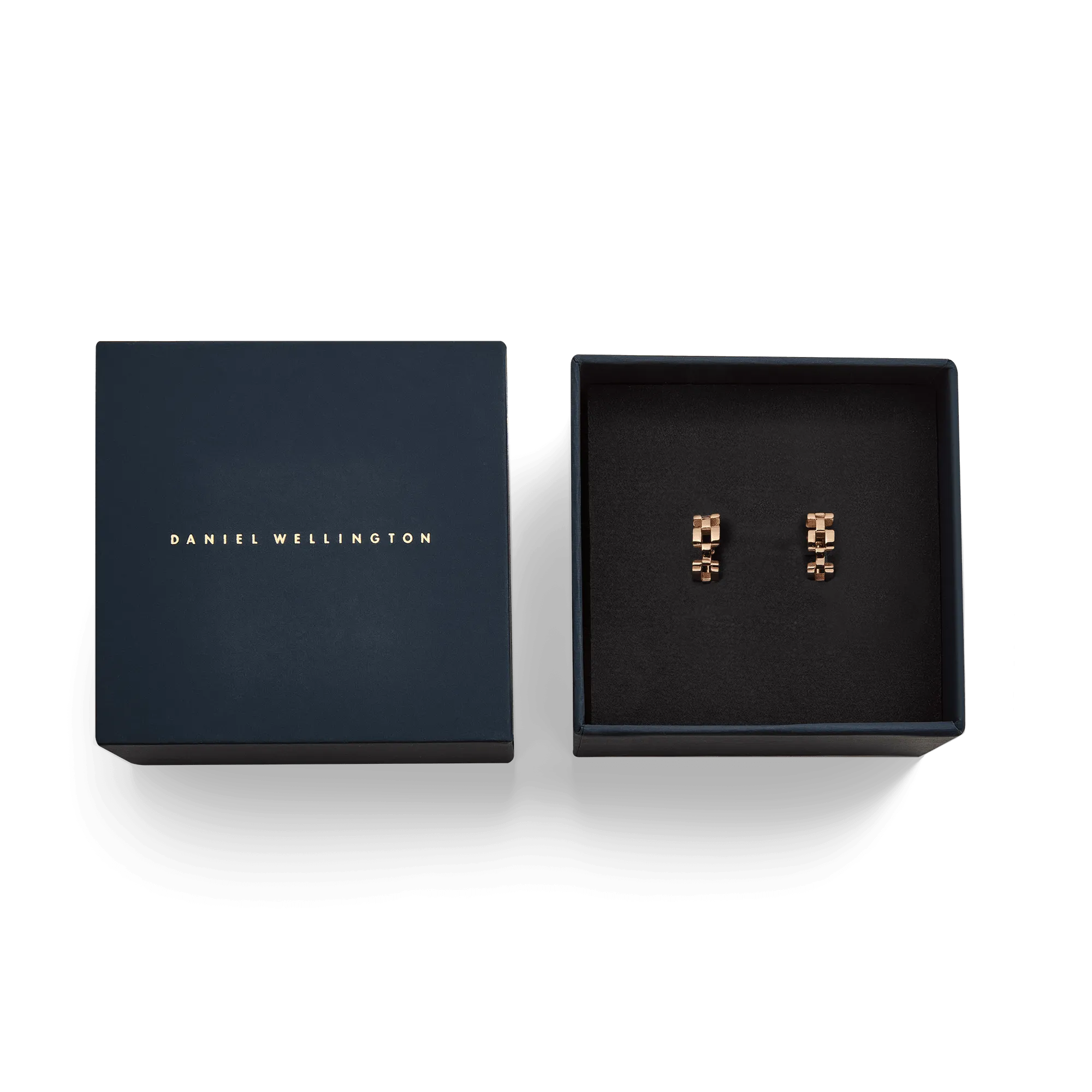 3-Link Earrings Rose Gold