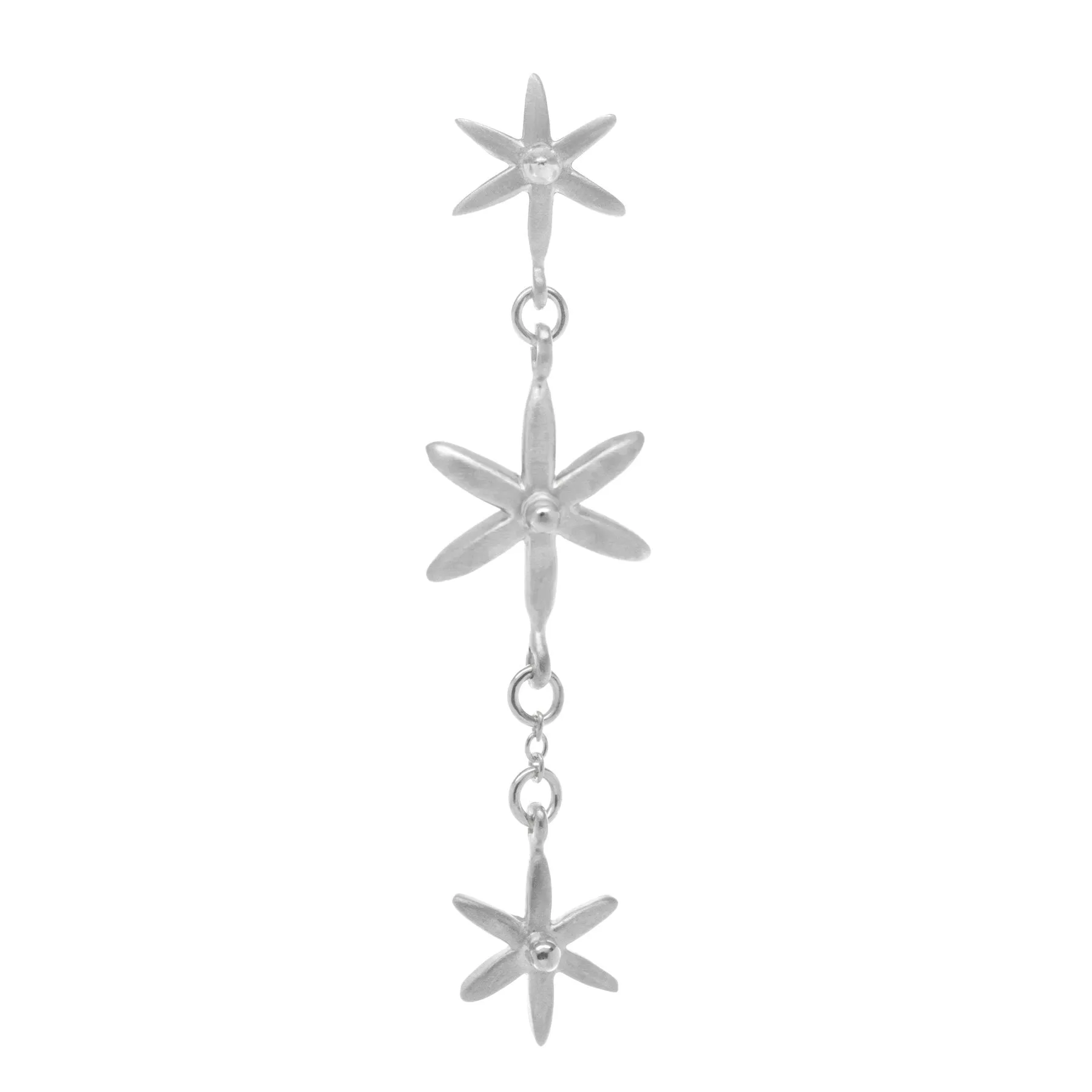 3 Star Dangle Earrings