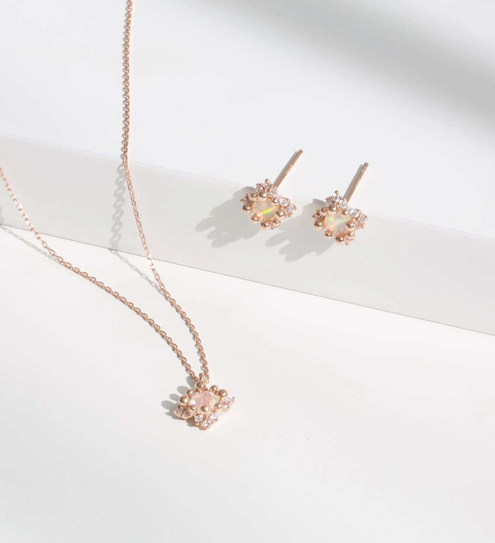 [39% OFF] 925 Silver Lobert Birthstone Necklace & Earrings Set
