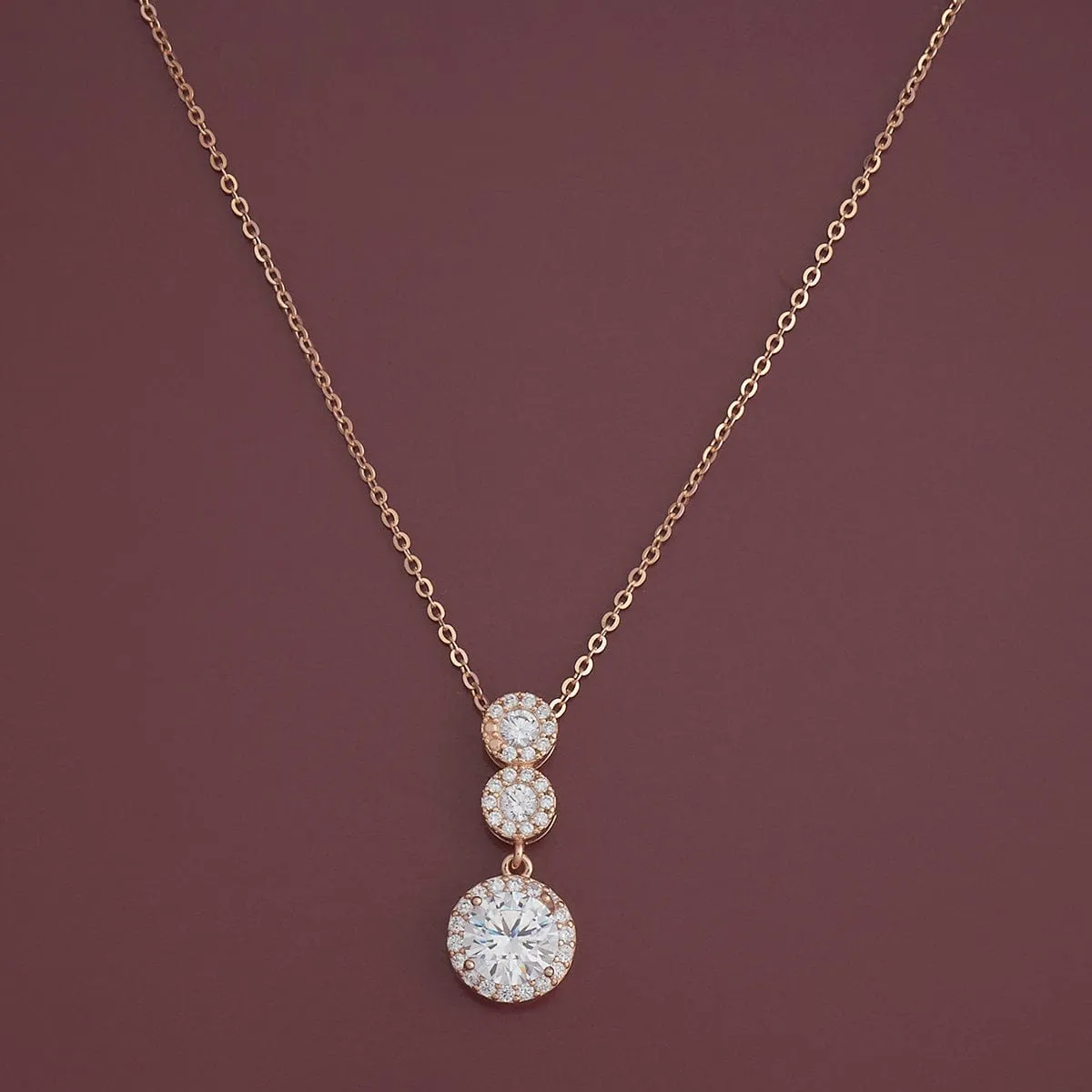 92.5 Silver Pendant with Chain and Earring Set 180968