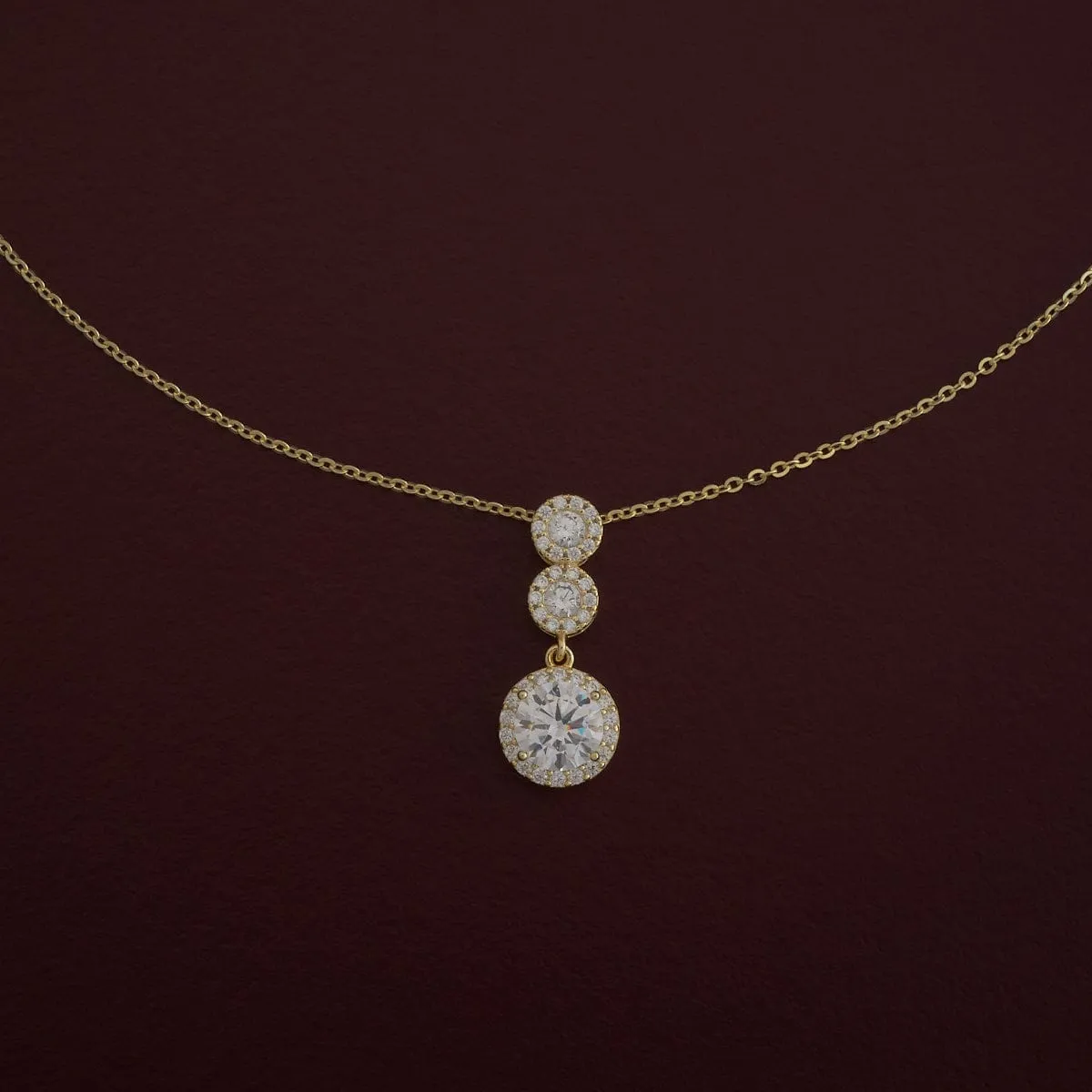 92.5 Silver Pendant with Chain and Earring Set 180968