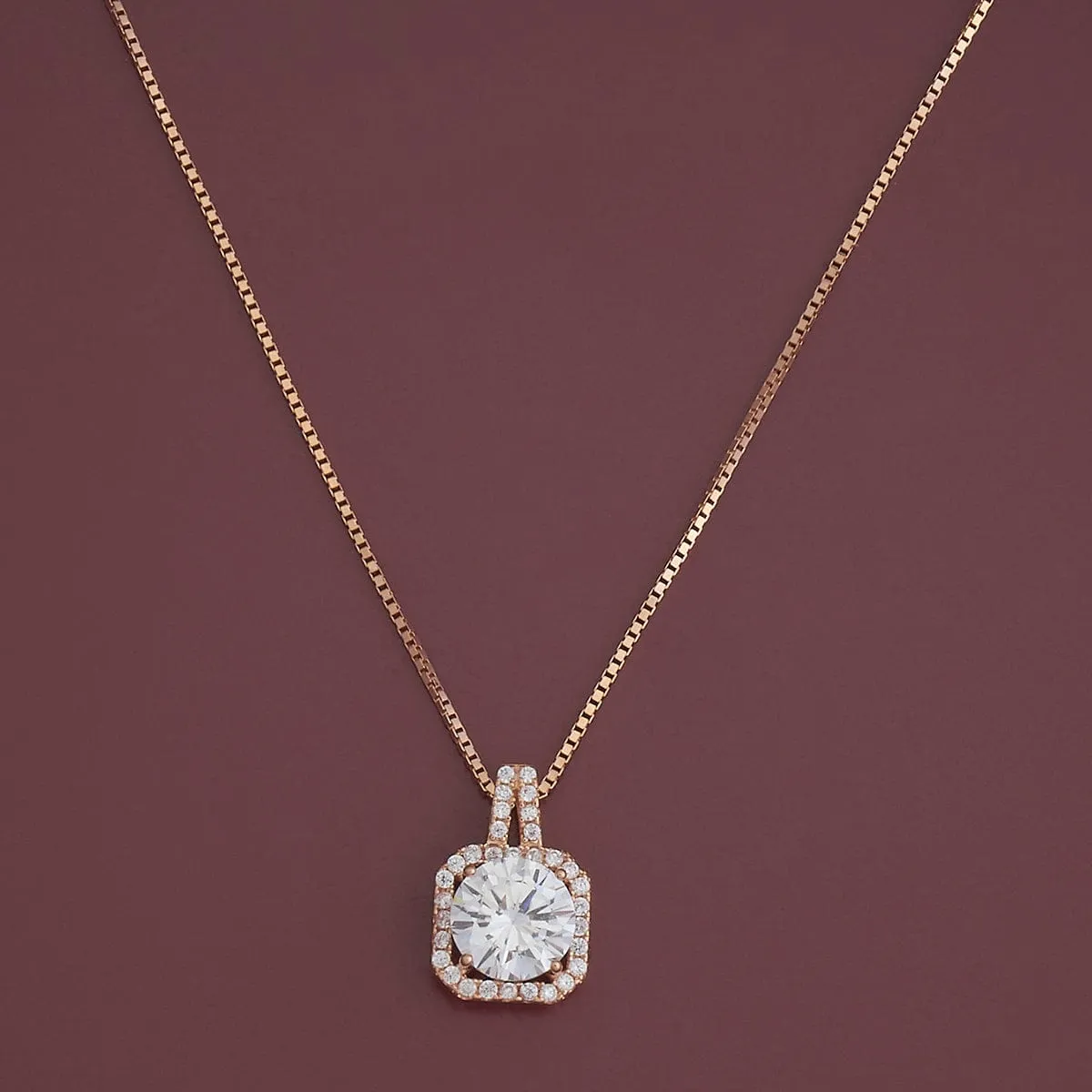 92.5 Silver Pendant with Chain and Earring Set 180969