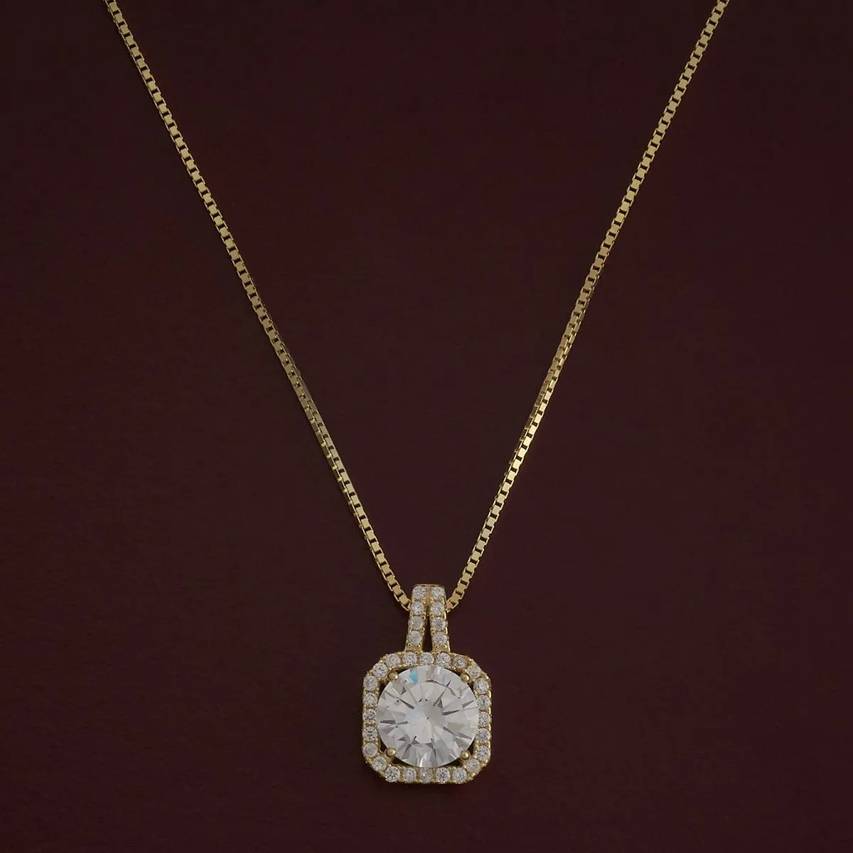 92.5 Silver Pendant with Chain and Earring Set 180969
