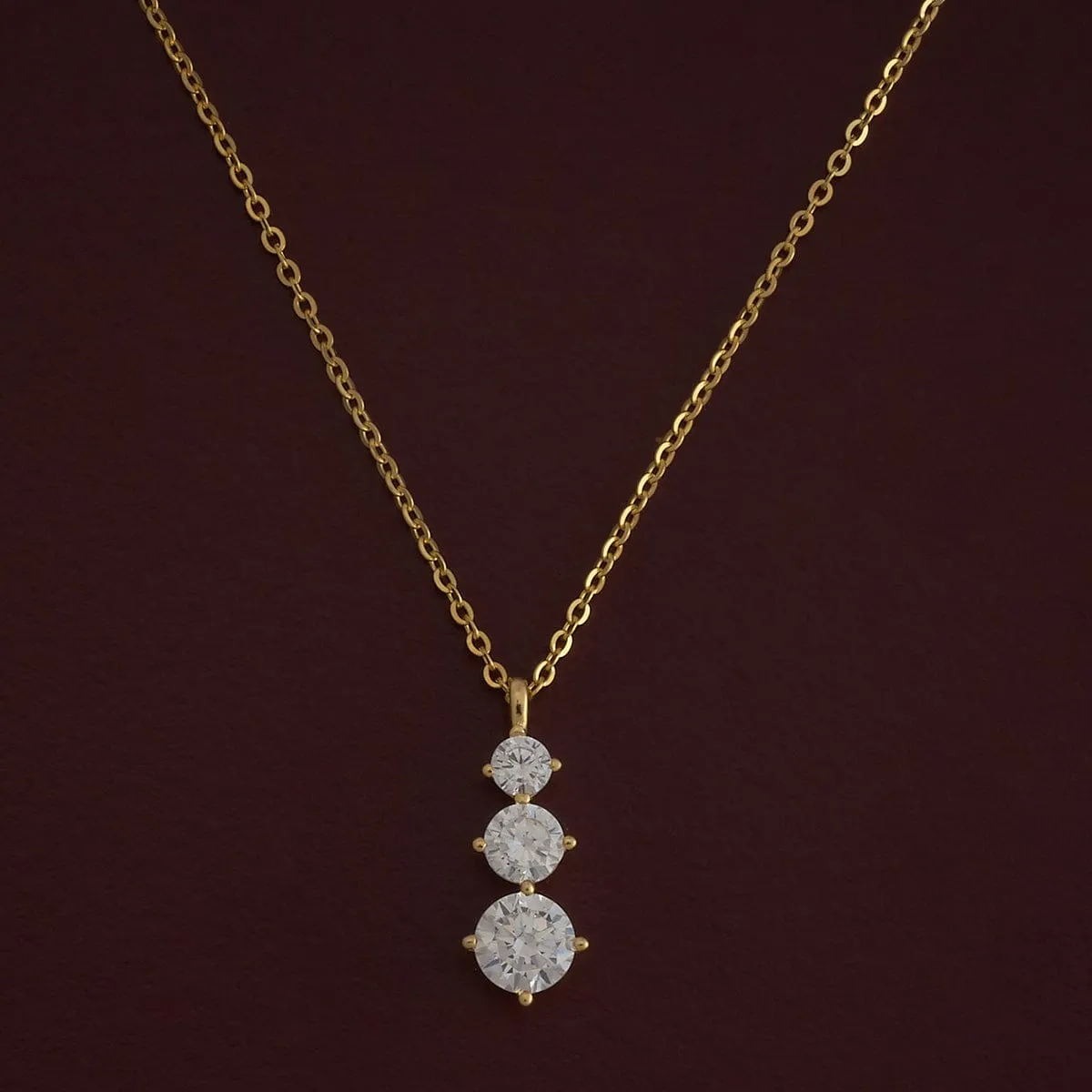 92.5 Silver Pendant with Chain and Earring Set 180978