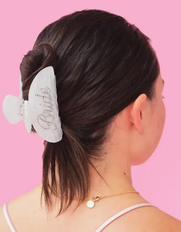 Acrylic Bride Claw Clip