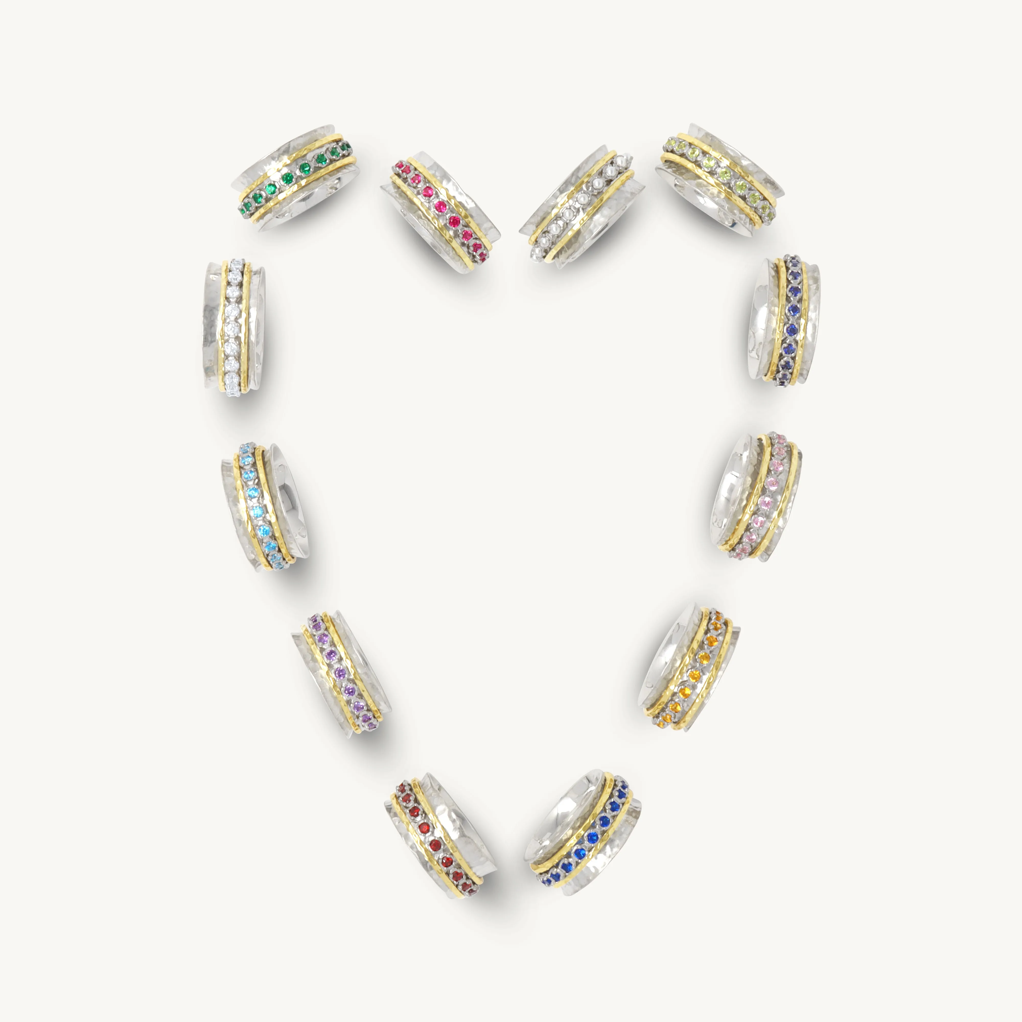 Aria Birthstone Spinner Ring  - June