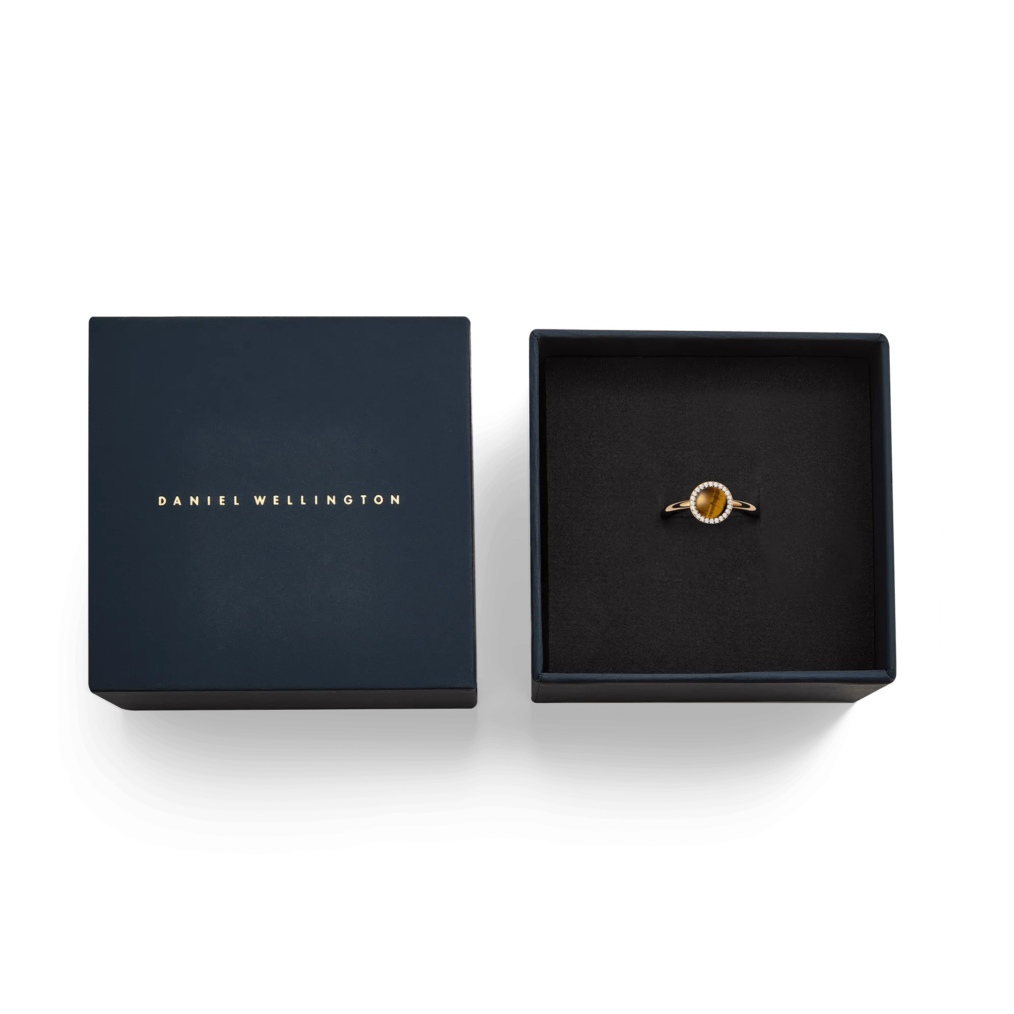 Audrey Ring Tiger Eye Rose Gold