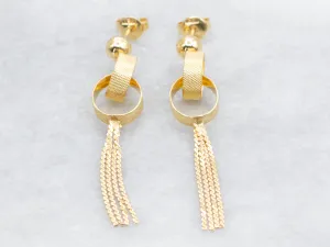 Ball Stud Dangle Drop Earrings