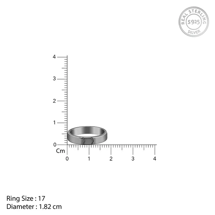 Black Rhodium Daring Ring For Him