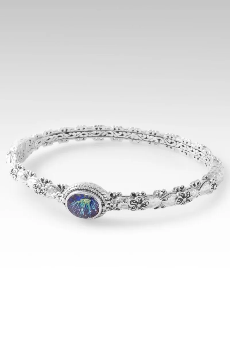 Bloom with Kindness Bangle? in Moonlight? Mystic Quartz