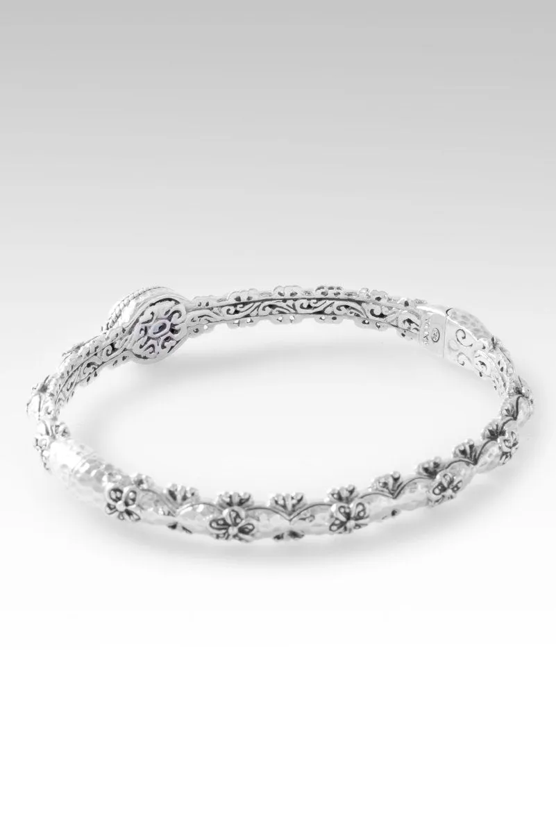 Bloom with Kindness Bangle? in Moonlight? Mystic Quartz