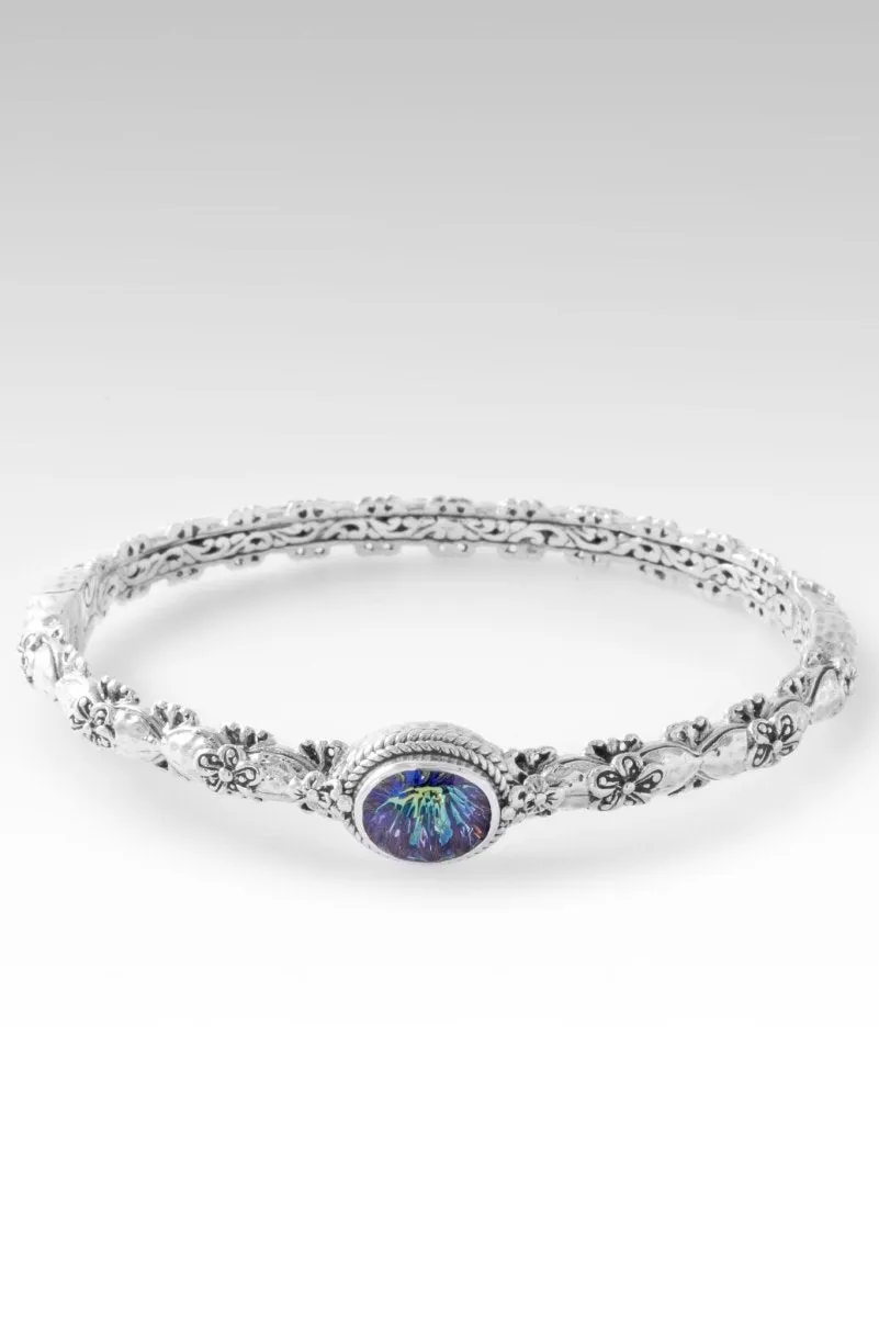 Bloom with Kindness Bangle? in Moonlight? Mystic Quartz