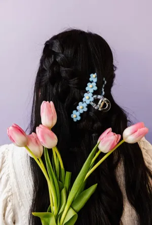 Blue Blossom Claw Clip