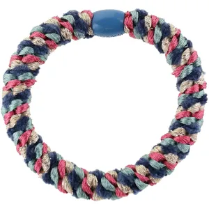 Bow's by St?r Braided Hair Elastic - Multi Petroleum/Pink/Sand Glitter 6-pack