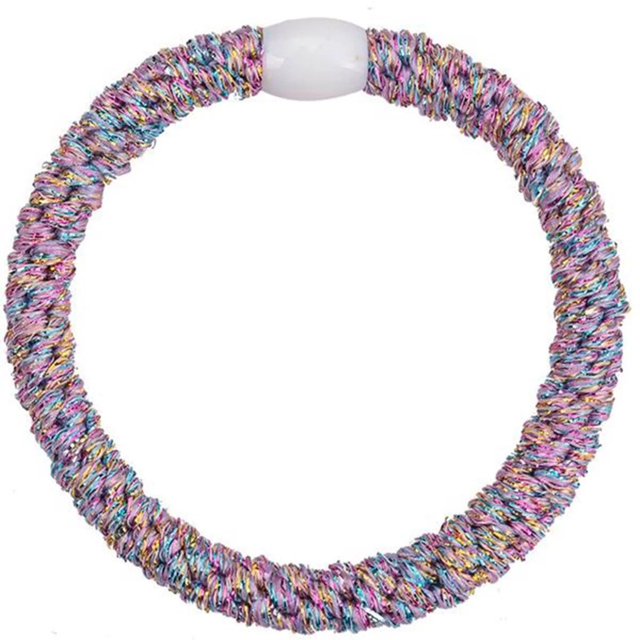 Bow's by Str Braided Hairties Rainbow