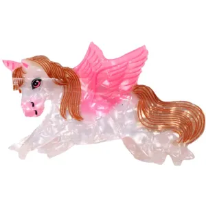 Bow's by St?r Unicorn Hair Clip - White/Pink