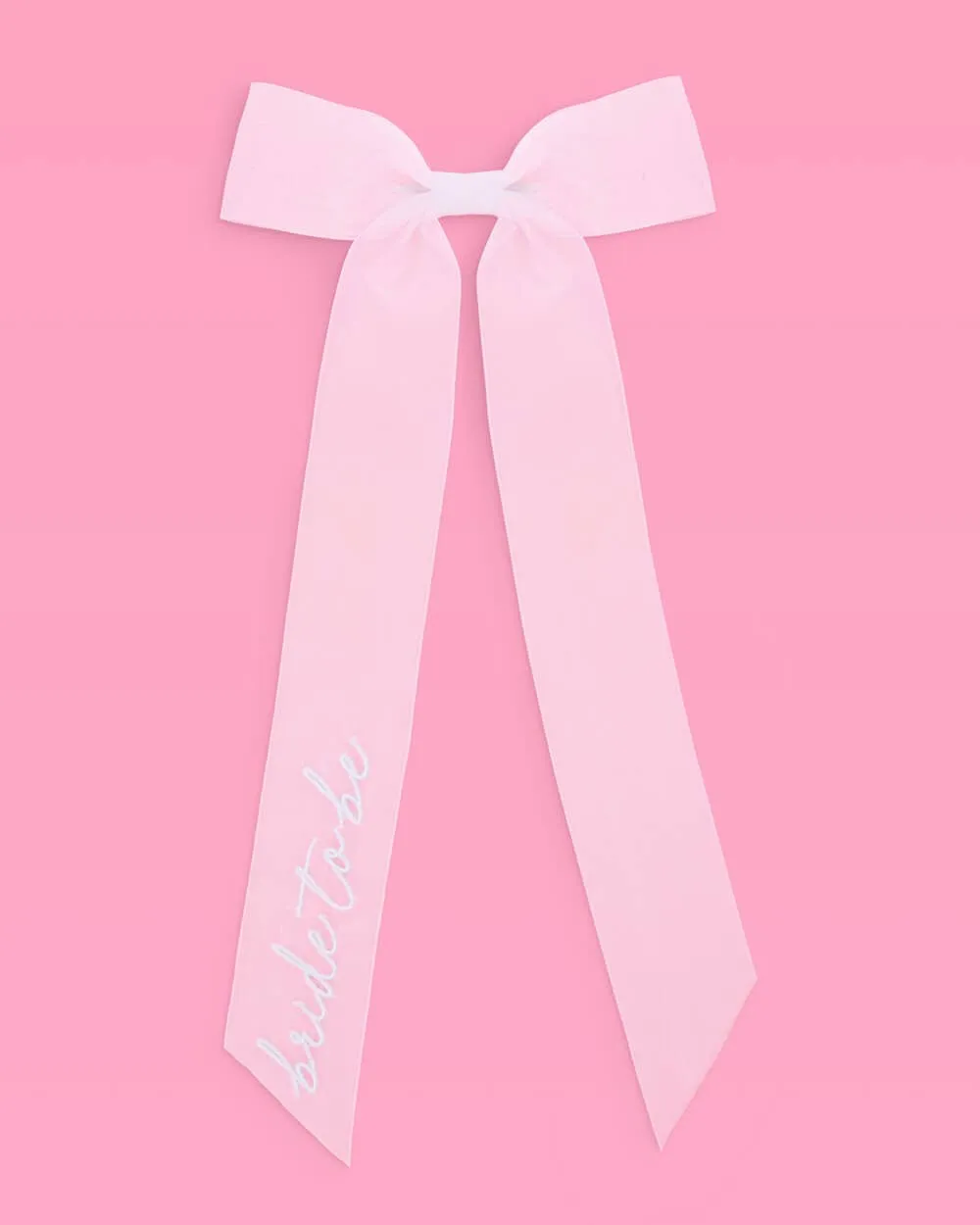 Bride To Be Embroidered Bow