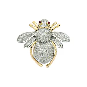 Brooch - Ruby and Diamond