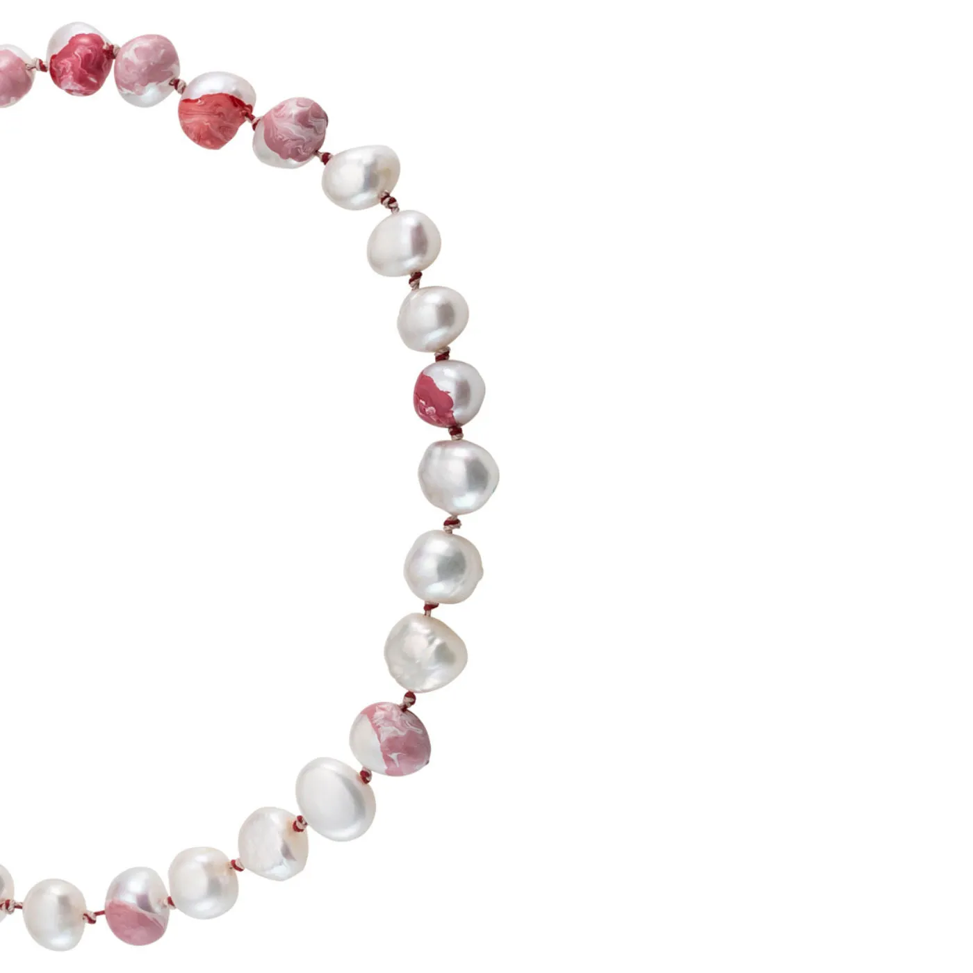 Choker Bah??a Rose 18K Gold Plated Necklace w. Pearls