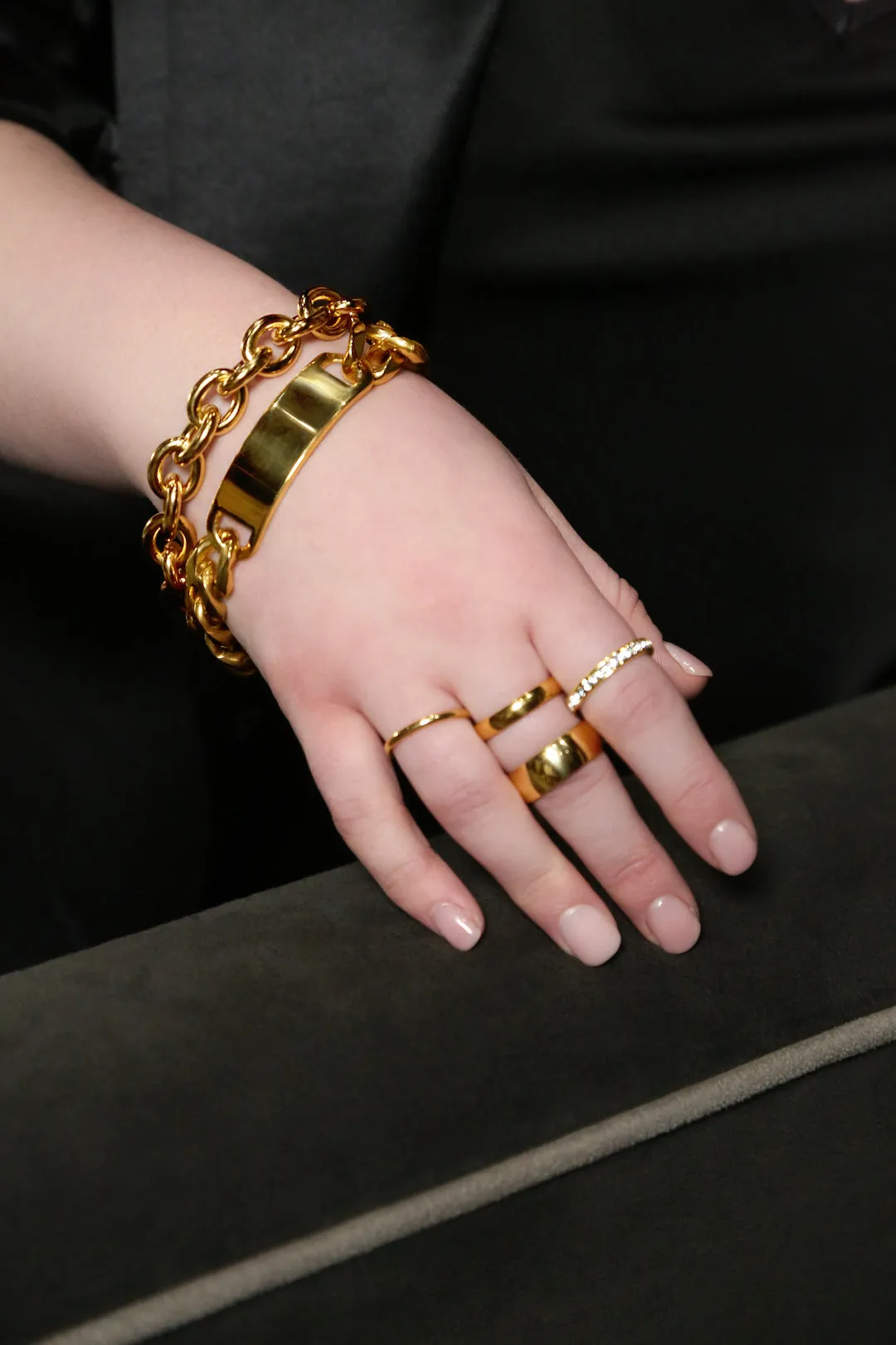 Chunky O Gold Chain Bracelet