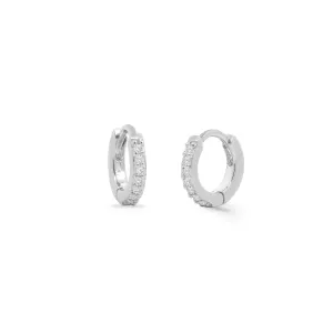 Classic White Topaz Huggies