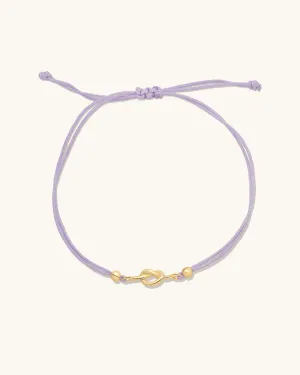 Colored Cord Love Me Knot Bracelet