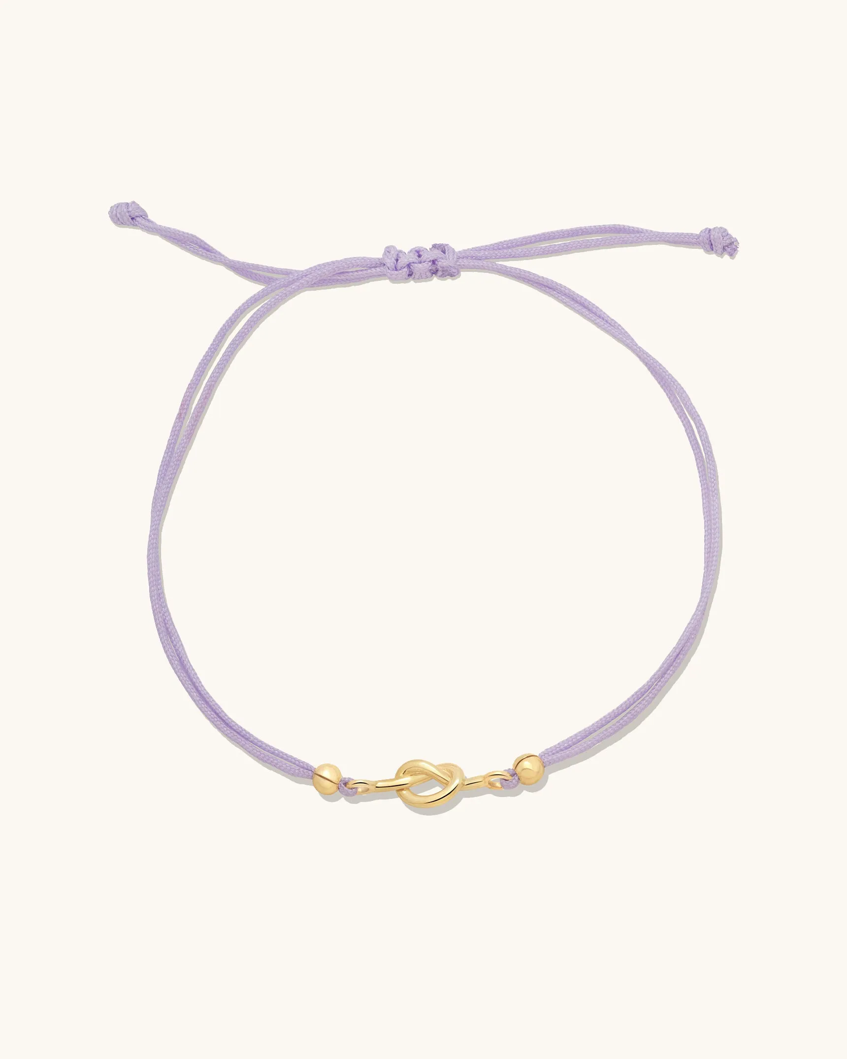 Colored Cord Love Me Knot Bracelet