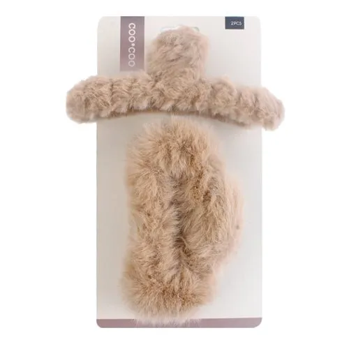 Coo Coo Fluffy Jumbo Claw Clip 2pcs