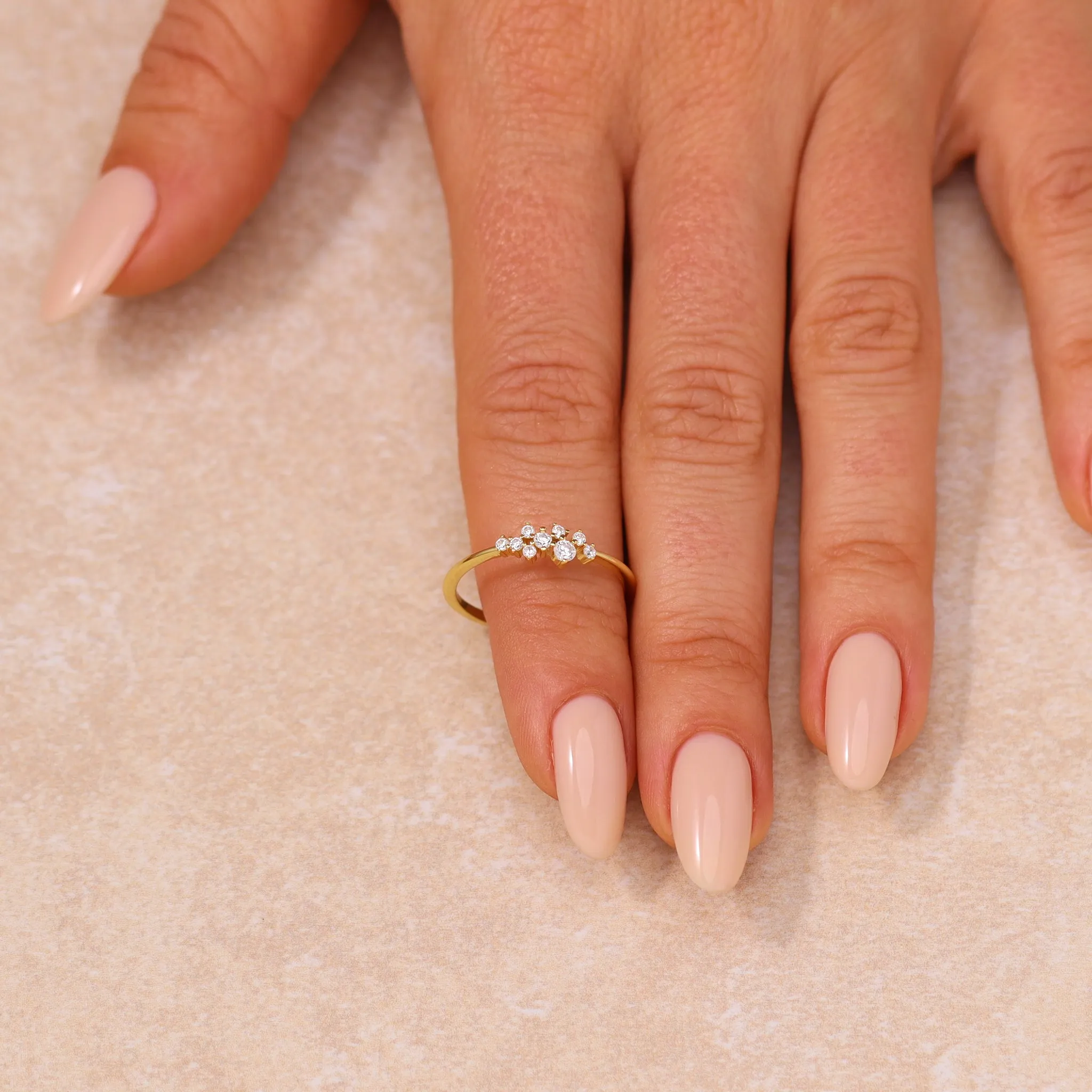 Debora Dainty Cluster Ring