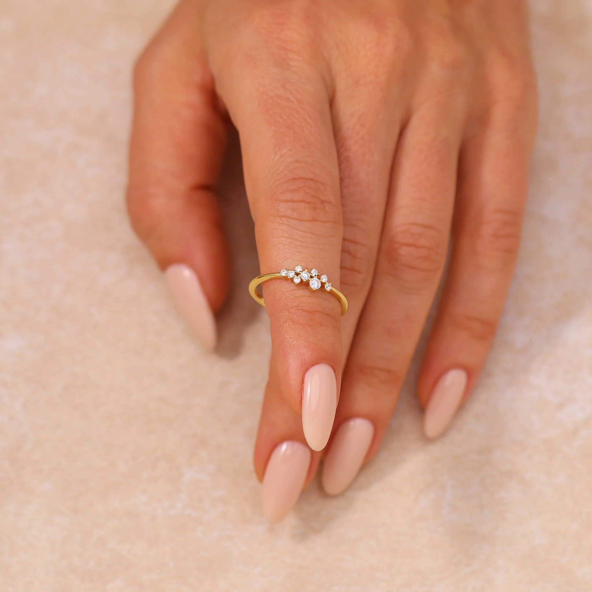 Debora Dainty Cluster Ring