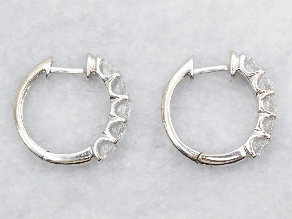 Diamond Hoop Earrings