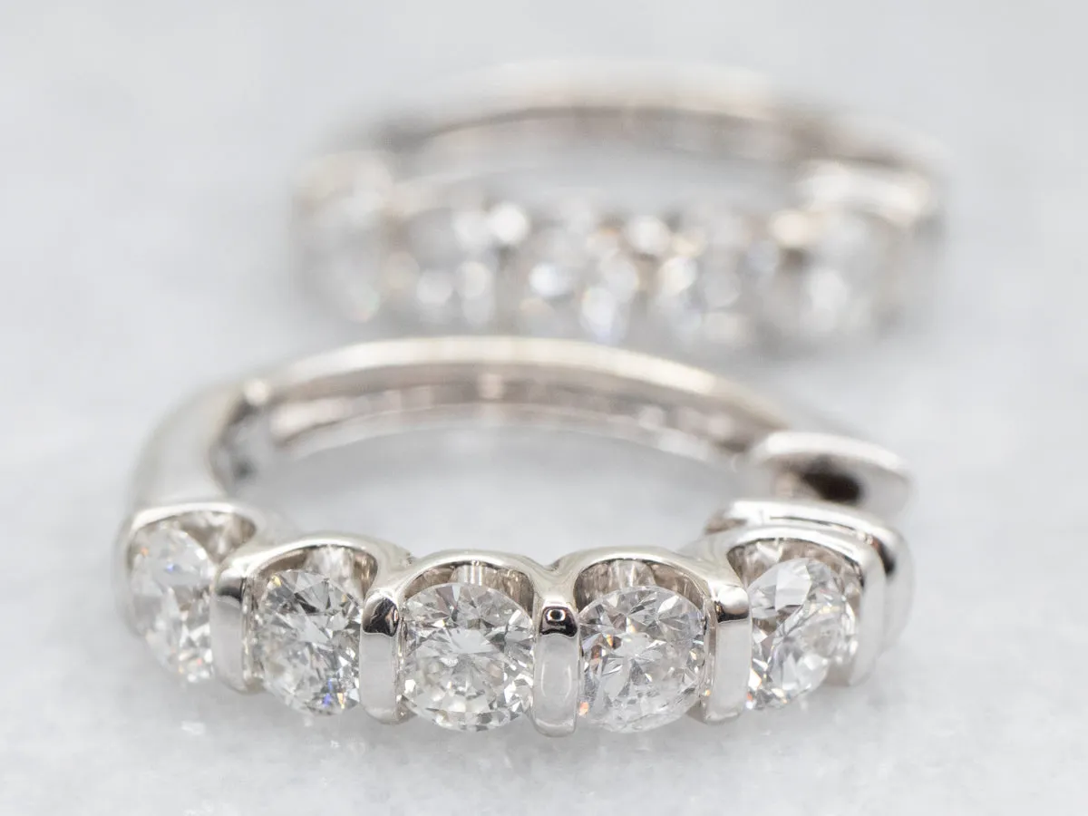 Diamond Hoop Earrings