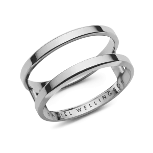 Elan Dual Ring Silver