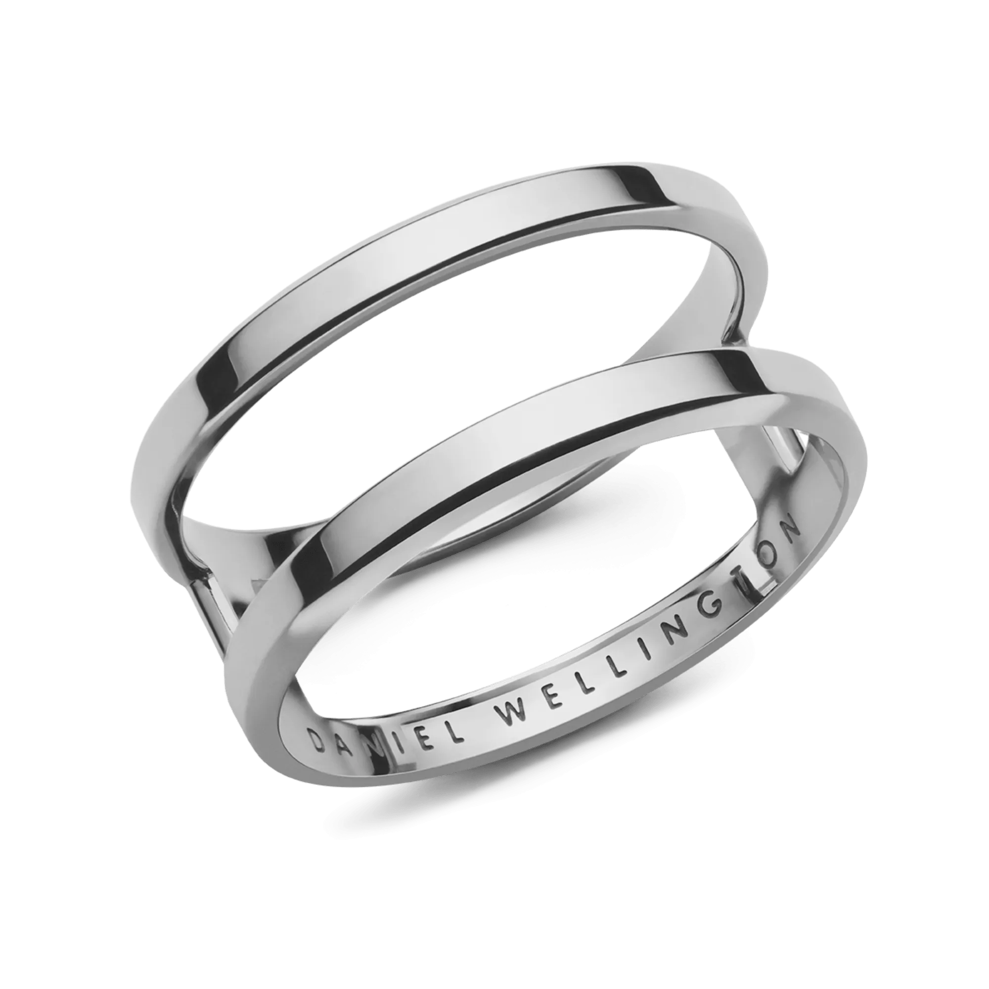 Elan Dual Ring Silver