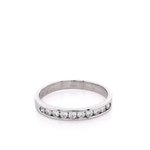 Estate Platinum Diamond Wedding Band