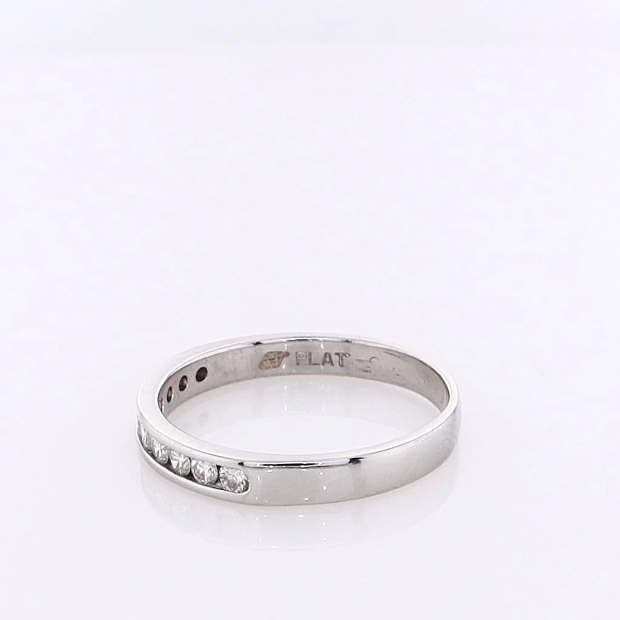 Estate Platinum Diamond Wedding Band
