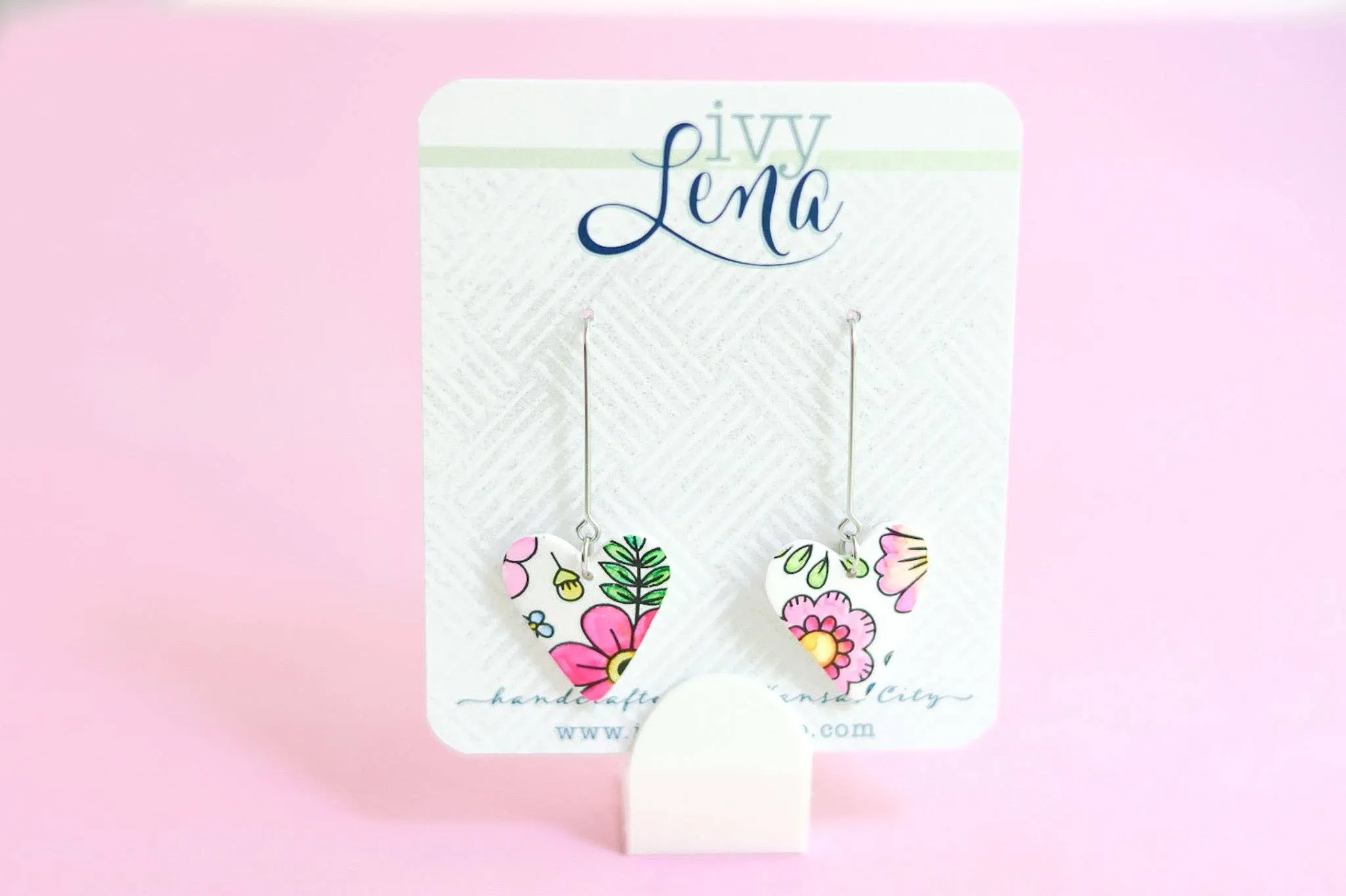 Floral Heart Earrings