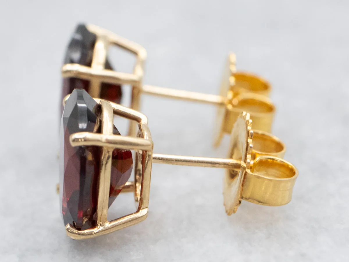 Garnet Stud Earrings