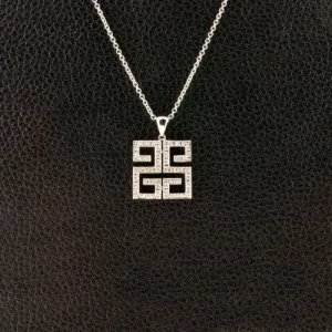 Geometric Diamond Pendant