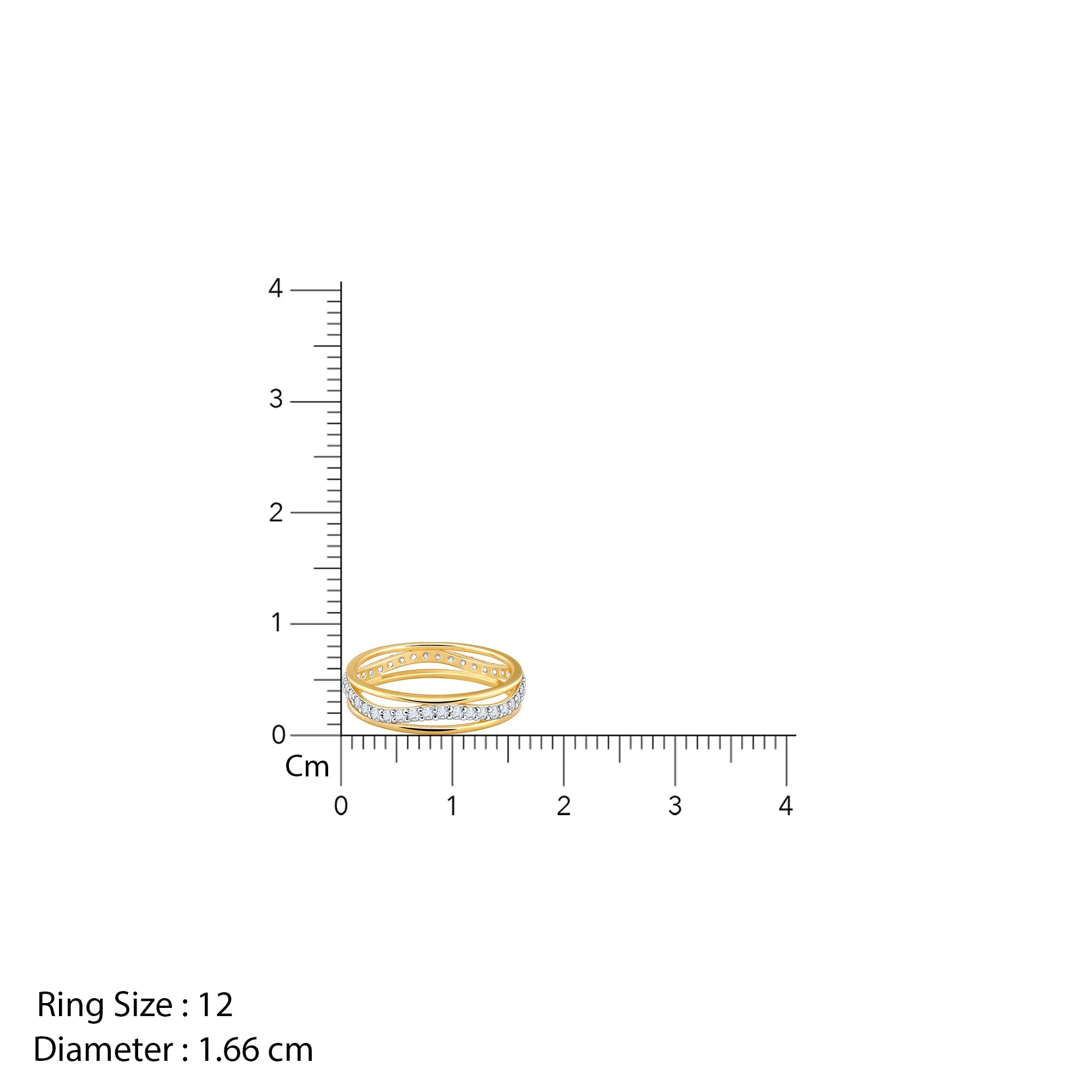 Gold Vesper Diamond Ring