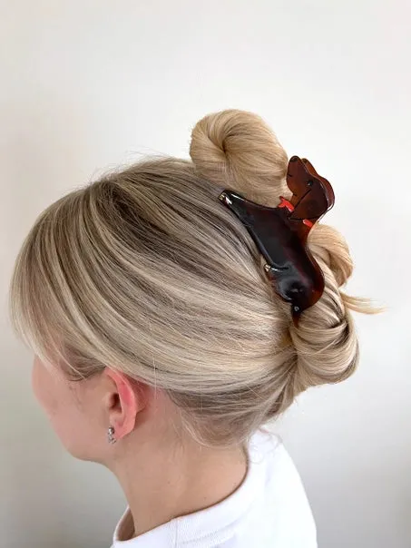 Hand-Painted Dachshund Claw Clip