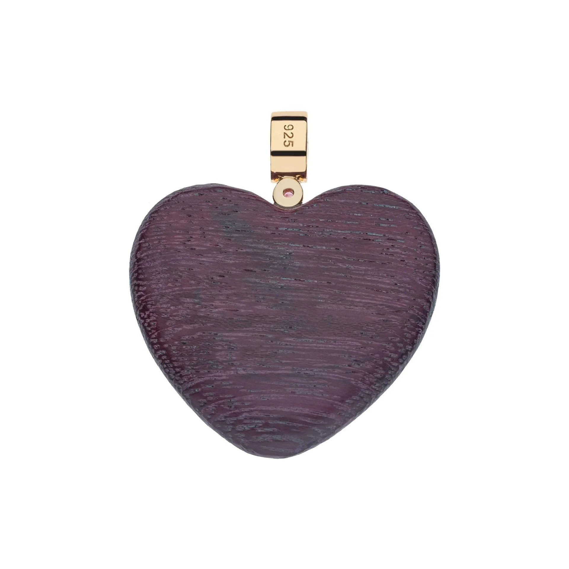 Jane Win LOVE Jumbo Wood Heart Pendant Necklace