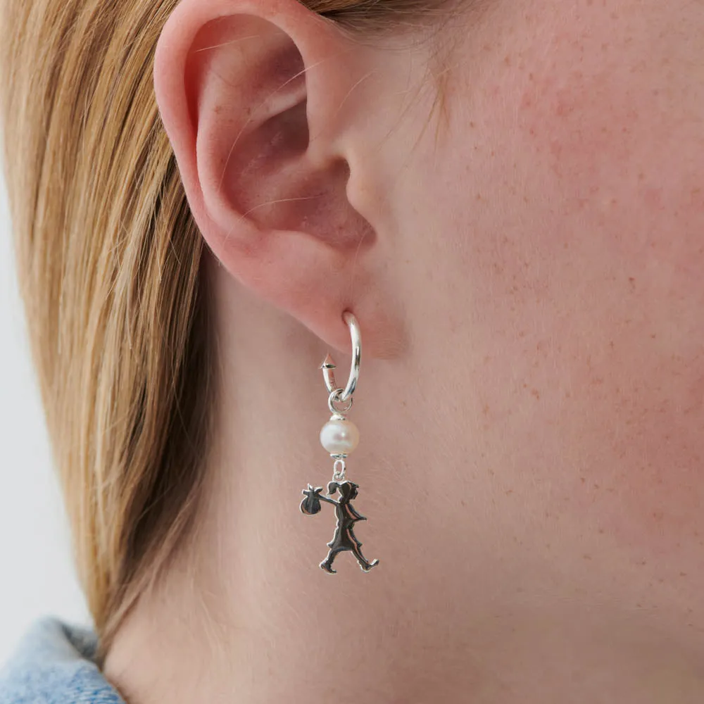Karen Walker Girl With A Pearl Earrings - Sterling Silver